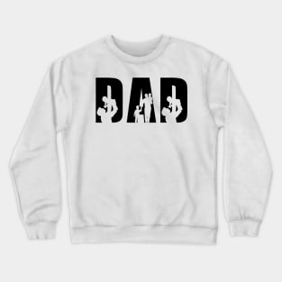 Dad Sign, Dad And Babies , Fathers Day Gift Crewneck Sweatshirt